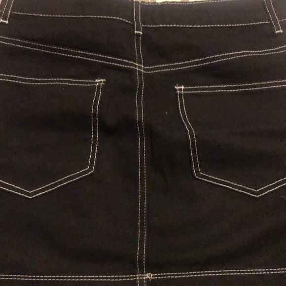 Mini jean skirt black - Picture 2 of 3